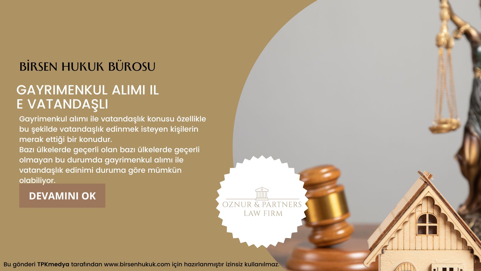 Gayrimenkul alımı ile vatandaşlık