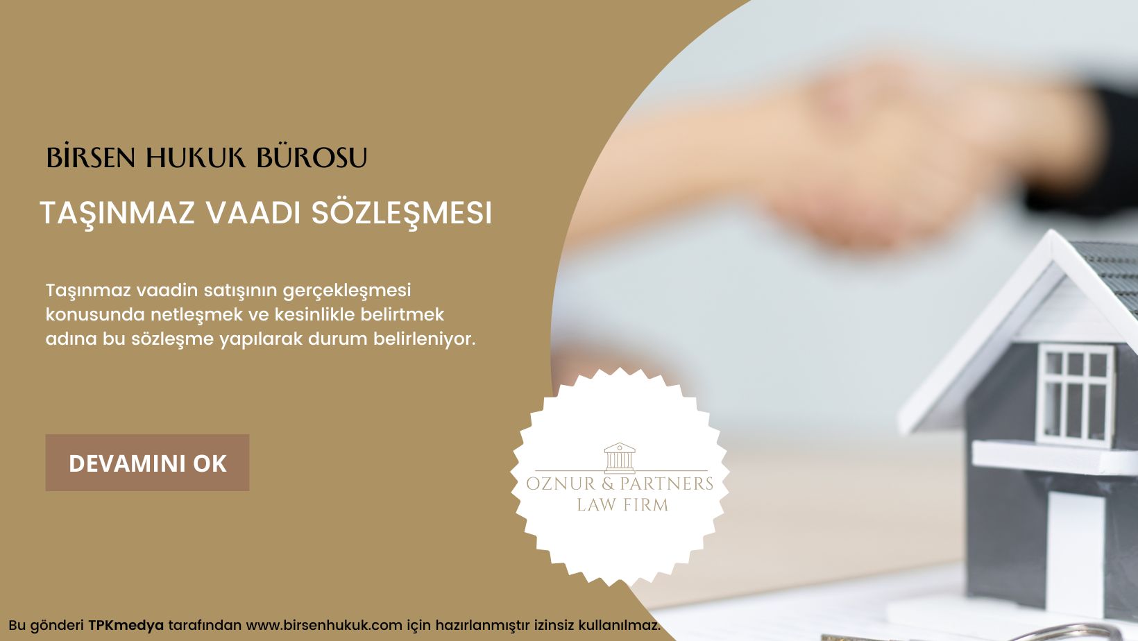 Taşınmaz Vaadi Sözleşmesi