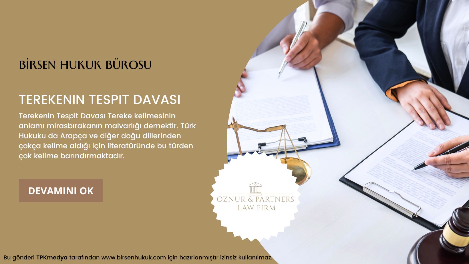 Terekenin Tespit Davası