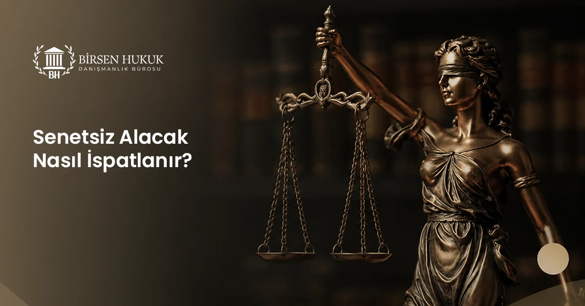 Senetsiz Alacak Nasıl İspatlanır?